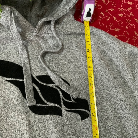 Like New Women’s Grey Black Hoodie Sweatshirt Sz L - Picture 8 of 8